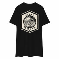 Atoll Board Co Men's premium heavyweight tee - Black, L - Black,L FC6087AE