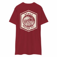 Atoll Board Co Men's premium heavyweight tee - Brick Red, 4XL - Brick Red,4XL 3FD166E0