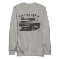Atoll Board Co Unisex Crew Neck Sweatshirt with Atoll Paddle Board Truck Graphic - Carbon Grey, S - Carbon Grey,S 8D8317D2
