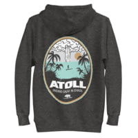 Atoll Board Co Unisex Hoodie with Atoll Calm in Chaos Graphic - Charcoal Heather, M - Charcoal Heather,M 2293426B