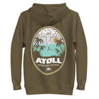 Atoll Board Co Unisex Hoodie with Atoll Calm in Chaos Graphic - Military Green, L - Military Green,L B0B9DBE9