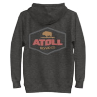 Atoll Board Co Unisex Hoodie with Atoll Dimond Graphic - Charcoal Heather, 3XL - Charcoal Heather,3XL 2A1D7429