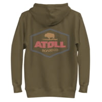 Atoll Board Co Unisex Hoodie with Atoll Dimond Graphic - Military Green, L - Military Green,L BBB11A8A