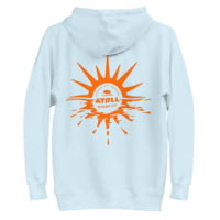 Atoll Board Co Unisex Hoodie with Atoll Horizon Sunset Graphic - Sky Blue, M - Sky Blue,M B4B80FD9