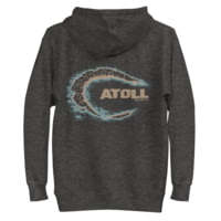 Atoll Board Co Unisex Hoodie with Atoll Island Graphic - Charcoal Heather, 2XL - Charcoal Heather,2XL 11F8E4AF