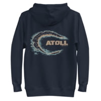 Atoll Board Co Unisex Hoodie with Atoll Island Graphic - Navy Blazer, S - Navy Blazer,S 531FC91F