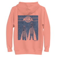 Atoll Board Co Unisex Hoodie with Atoll SUP and Wake Graphic - Dusty Rose, 2XL - Dusty Rose,2XL C0CCD163