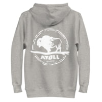 Atoll Board Co Unisex Hoodie with Hand Drawn Atoll Logo - Carbon Grey, S - Carbon Grey,S 83D260AD