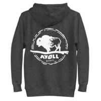 Atoll Board Co Unisex Hoodie with Hand Drawn Atoll Logo - Charcoal Heather, 3XL - Charcoal Heather,3XL D266F3B4
