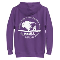 Atoll Board Co Unisex Hoodie with Hand Drawn Atoll Logo - Purple, 3XL - Purple,3XL 7EBD3999