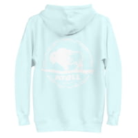 Atoll Board Co Unisex Hoodie with Hand Drawn Atoll Logo - Sky Blue, L - Sky Blue,L 232DA955