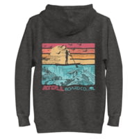 Atoll Board Co Unisex Premium Hoodie with Atoll SUP Rider and Reef Graphic - Charcoal Heather, L - Charcoal Heather,L 631FDE16