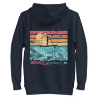 Atoll Board Co Unisex Premium Hoodie with Atoll SUP Rider and Reef Graphic - Navy Blazer, S - Navy Blazer,S 0AEC1FE3