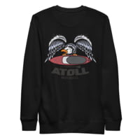Atoll Board Co Unisex Premium Sweatshirt with Atoll Eagle Graphic - Black, M - Black,M 8D9CCAB9