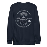 Atoll Board Co Unisex Premium Sweatshirt with Atoll Skull Island Graphic - Navy Blazer, 3XL - Navy Blazer,3XL 539DAEBB