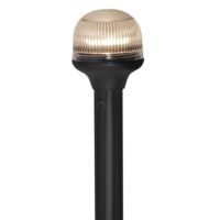 Attwood Marine All-Around Fold-Down Incandescent Anti-Glare 12V Lens Light w/ Horizontal Composite Base