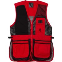 Browning Bg Mesh Shooting Vest R-hand X-large Black/red Trim