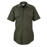 Elbeco Mens, Forest Green, La County Sheriff West Coast Short Sleeve Shirt, Class B, Plain Pocket
