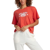 Body Glove Radiant Short-Sleeved Relaxed Fit Crop T-Shirt - Fiery Red FD1B6E82