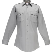 Flying Cross Duro Poplin Long Sleeve Shirt w/Sewn-In Creases - Men's
