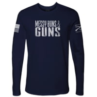 Grunt Style Messy Buns &amp; Guns Long Sleeve T-Shirt - Women's