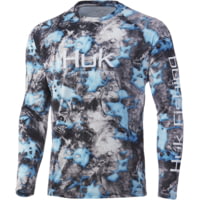 HUK Performance Fishing Vented Mossy Oak Fracture Pursuit L/S Shirt - Men's