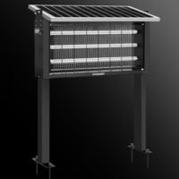 Hykoont 30W Solar LED Bug Zapper Light Pro Triple Tube Dusk-to-Dawn EFFBC811