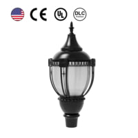 Hykoont PT03 Acorn LED Post Top Light Power Selectable with Photocell 3CB0BC62