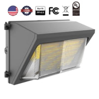 Hykoont WK04 Series Half Cut Wall Pack Light Dimmable and Selectable CCT B4FCDCE9