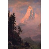 iCanvas Sunrise On The Matterhorn, after 1875 by Albert Bierstadt - Canvas Print