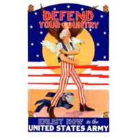 iCanvas Uncle Sam - Enlist Now In The United States Army Vintage War by Stocktrek Images - Canvas Print