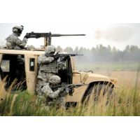 iCanvas US Soldiers Perform A Platoon Mounted And Dismounted Live-Fi by Stocktrek Images - Canvas Print