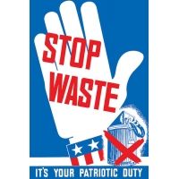iCanvas Vintage WWII Poster Of A Hand Making A Stop Sign by Stocktrek Images - Canvas Print