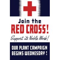 iCanvas Vintage WWII Propaganda Poster Featuring A Red Cross by Stocktrek Images - Canvas Print