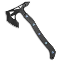 Hoback Knives Jake Hoback Knives Ps2 Axe Carbon Fiber w/ Kydex Sheath Blue Bolts + Black SW A34472AB