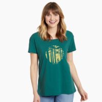 Life Is Good Mountain Bike Woods Breezy Tee Women's