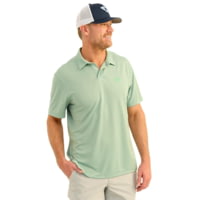 HUK Performance Fishing Huk Icon Polo Short Sleeve Shirt Fog Green L 788873BE