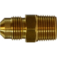 Midland Metal Sae 45 Degree Male Adapter Male Flare x Male NPTf 3/8in x 3/8in.