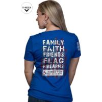Nine Line Apparel 5 Things Women's T-shirt Ryl Blue Med