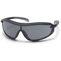 Pyramex XS3 Safety Eyewear - Gray Anti-Fog Lens, Black Frame