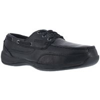 Rockport Sailing Club 3 Eye Tie Black Boat Shoe - Men's