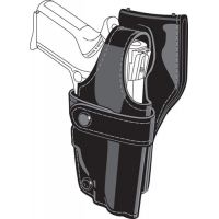 Safariland 0705 Duty Holster, SSIII Low-Ride, Level III Retention - Hi Gloss Black, Right Hand 0705-93-91