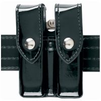 Safariland 72 Mag/Cuff Pouch, Top Flap - Hi Gloss Black, Ambidextrous 72-76-9