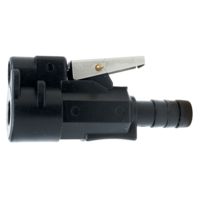 Scepter Marine Mercury 3/8" Barb Plastic Female Fuel Line Tank Connector f/1998 &amp; Newer Style Engine w/2-Prong Clip Style