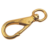 Sea-Dog 139132-1 Sea Dog Brass Swivel Eye Boat Snap Size 2, 3 5/8" Gate
