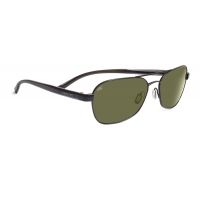 Serengeti Volterra Single Vision Prescription Sunglasses, Satin Black/Grey Stripe Frame-7594SV