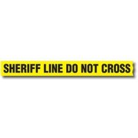 Sirchie - Barrier Tape: 3inch X 1000' Sheriff Line- Do Not Cross