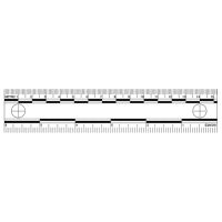 Sirchie - Photo Evidence Scales, 6inch White W/ Black Printing, 10ea
