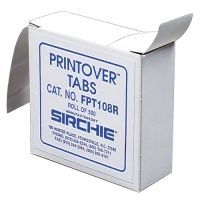 Sirchie - Printover Tabs On A Roll, 500ea