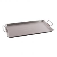Stansport Commercial Grade 10 Gauge Steel Griddle w/ Handles - 12x20in